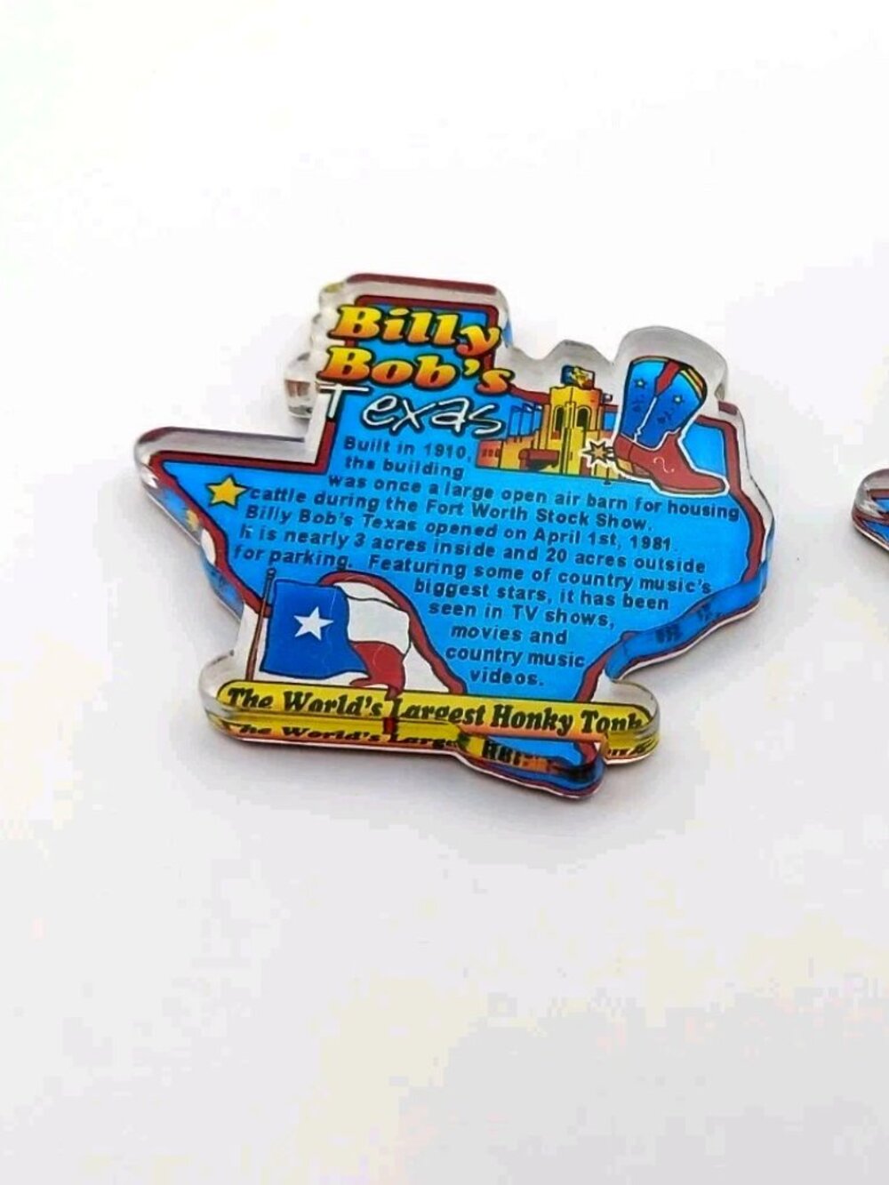 Billy Bob's Fort Worth Texas Refrigerator Magnets Lot Of TWO- Club